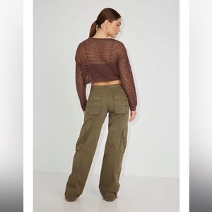 Garage, Chicago Low Rise Cargo Pant, Army Green, Size 07